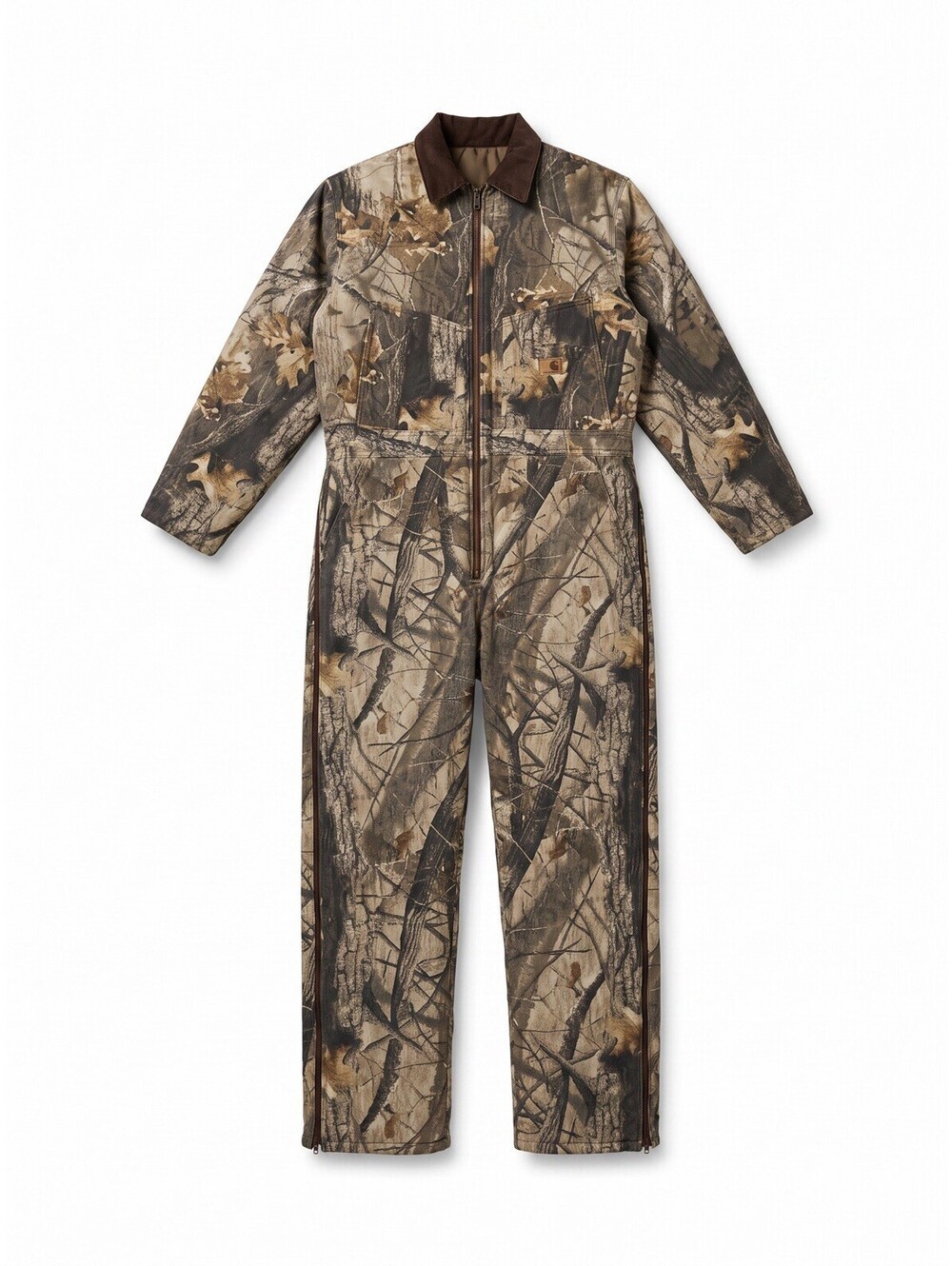 Vintage Duxbak Realtree Hardwoods 20-200 Camo Insulated Hunting Coveralls
